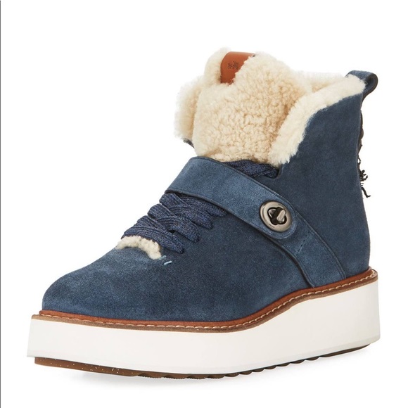 Coach Shoes - Coach | Urban Hiker Blue Suede Boots